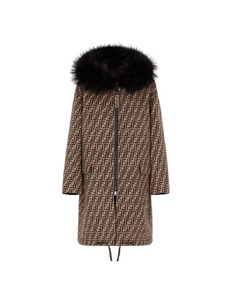 manteau fendi femme reversible|Manteau long .